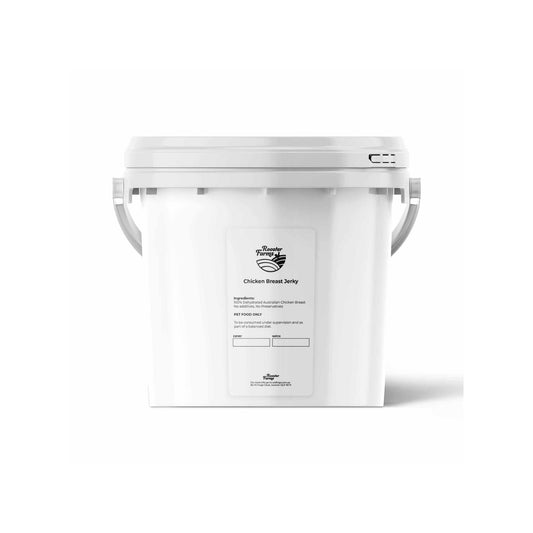 1.5Kg Dog Treat Chicken Breast Jerky Bucket - Dehydrated Australian Healthy Puppy Chew-0