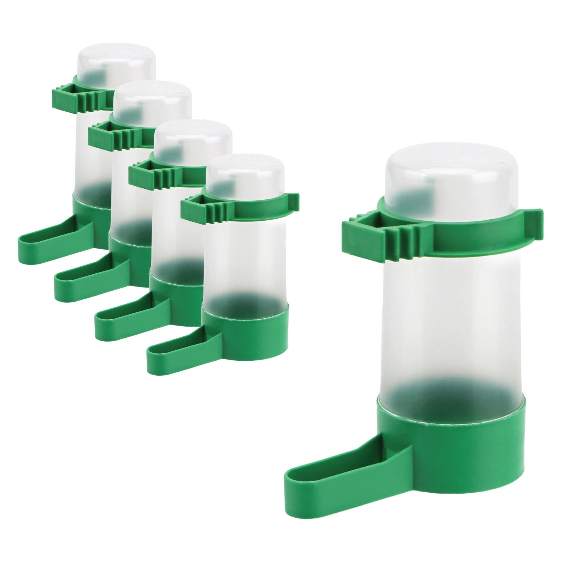 5x Bird Cage Water Dispenser Drinker Automatic Pet Parrot Budgie Cockatiel Aviary-0