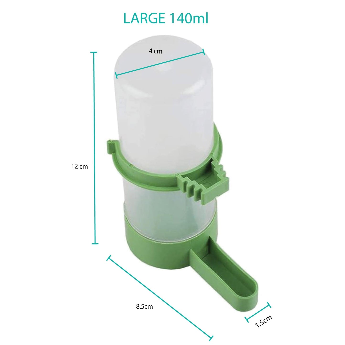 Bird Cage Water Dispenser Drinker Automatic Pet Parrot Budgie Cockatiel Aviary-2