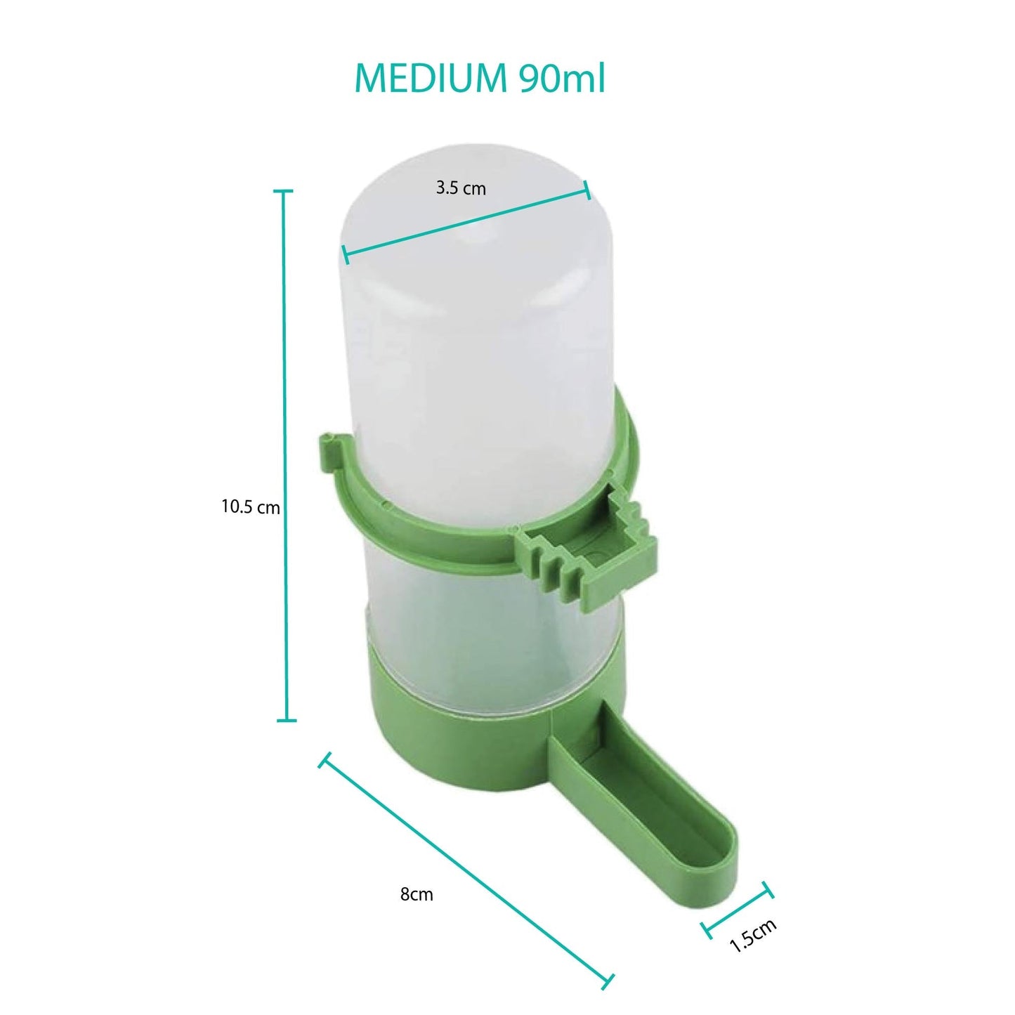Bird Cage Water Dispenser Drinker Automatic Pet Parrot Budgie Cockatiel Aviary-3