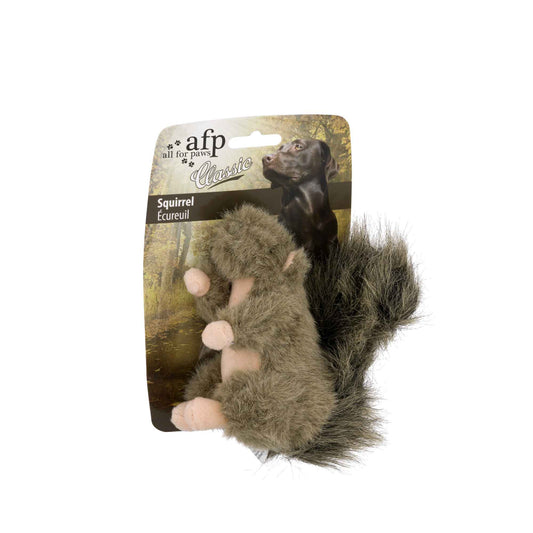 Dog Plush Toy - Squirrel Squeaky Interactive Small Life Like Pet Puppy Play-0