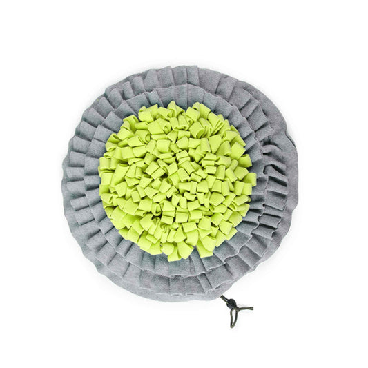 Foldable Dog Treat Mat 48cm - Puppy Trainer Snuffle Sniffer Interactive Feeder-0