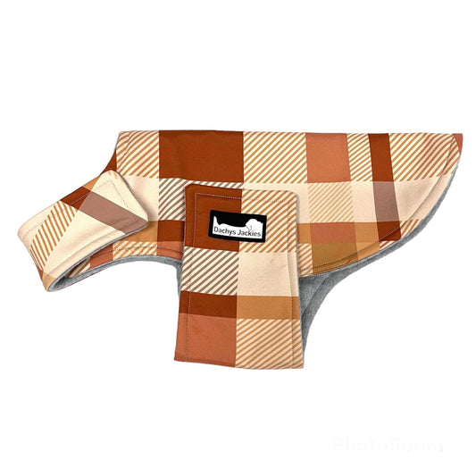 Waterproof Dog Jacket Rain Coat - Water Wind Resistant Small Vest - Caramel-0