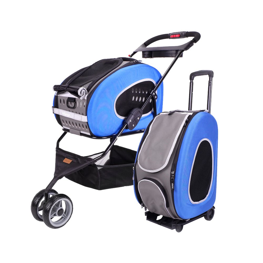 Ibiyaya 5-in-1 Combo Pet Carrier & Stroller - Chocolate-5