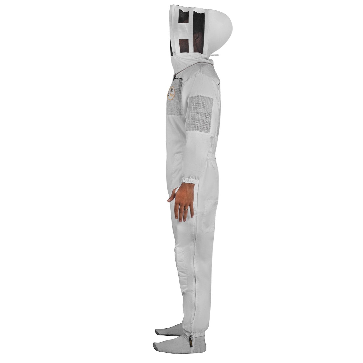 Beekeeping Starter Kit For Beekeepers With OZ Bee Semi Ventilated Hoodie Style Suit Protective Gear-4